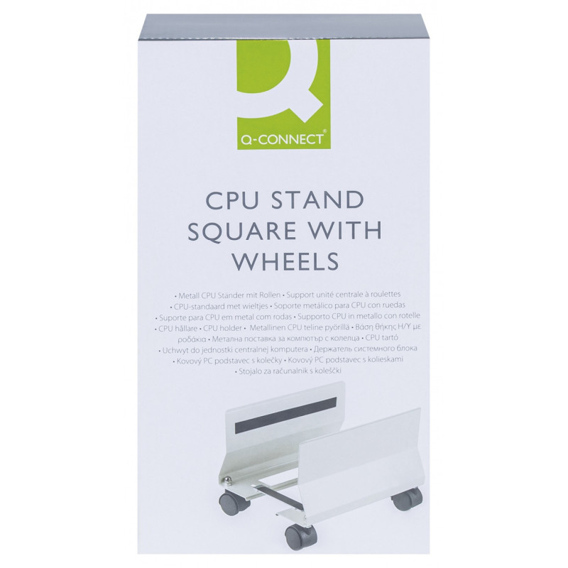 Platforma pod komputer stacjonarny Q-CONNECT, na kółkach, do 15 KG, stalowa