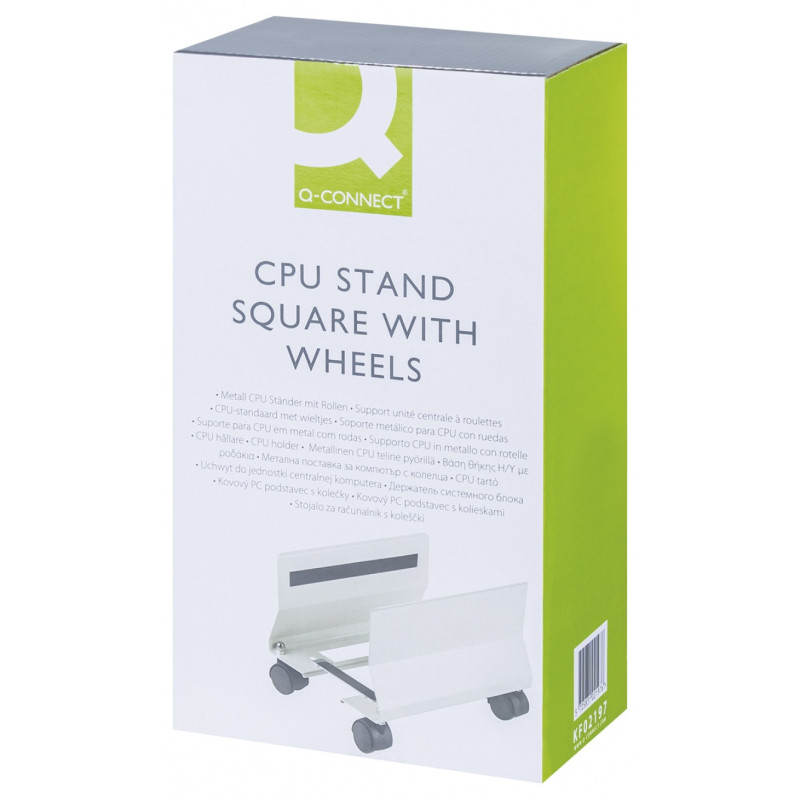 Platforma pod komputer stacjonarny Q-CONNECT, na kółkach, do 15 KG, stalowa