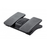 Podnóżek Q-CONNECT, 430x320mm, z oddzielnymi platformami na nogi, masażer, czarny