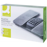 Podnóżek Q-CONNECT, 430x320mm, z oddzielnymi platformami na nogi, masażer, czarny
