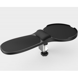 Podłokietnik Q-CONNECT, z podkładką pod mysz i podparciem nadgarstka, czarny