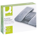 Podnóżek Q-CONNECT, 430x320mm, z oddzielnymi platformami na nogi, czarny