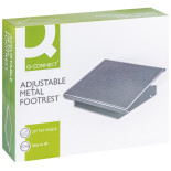 Metalowy podnóżek Q-CONNECT, 41,5x32,6cm, antypoślizgowy