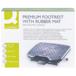 Podnóżek Q-CONNECT, 460x340mm, z gumową matą, czarny