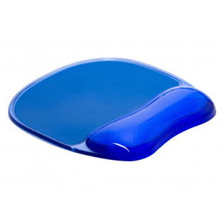 Podkładka pod mysz Q-CONNECT, żelowa, z podparciem dla nadgarstka, niebieska