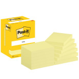 Karteczki samoprzylepne POST-IT® (657), 102x76mm, 12x100 kart., żółte