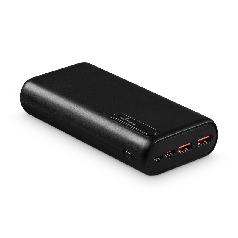 Powerbank MEDIARANGE, 20.000 mAh, 2xUSB-A + 1xUSB-C, czarny