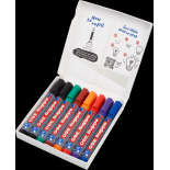 Marker do tablic e-360 EDDING, 1,5-3mm, 8 szt., mix kolorów