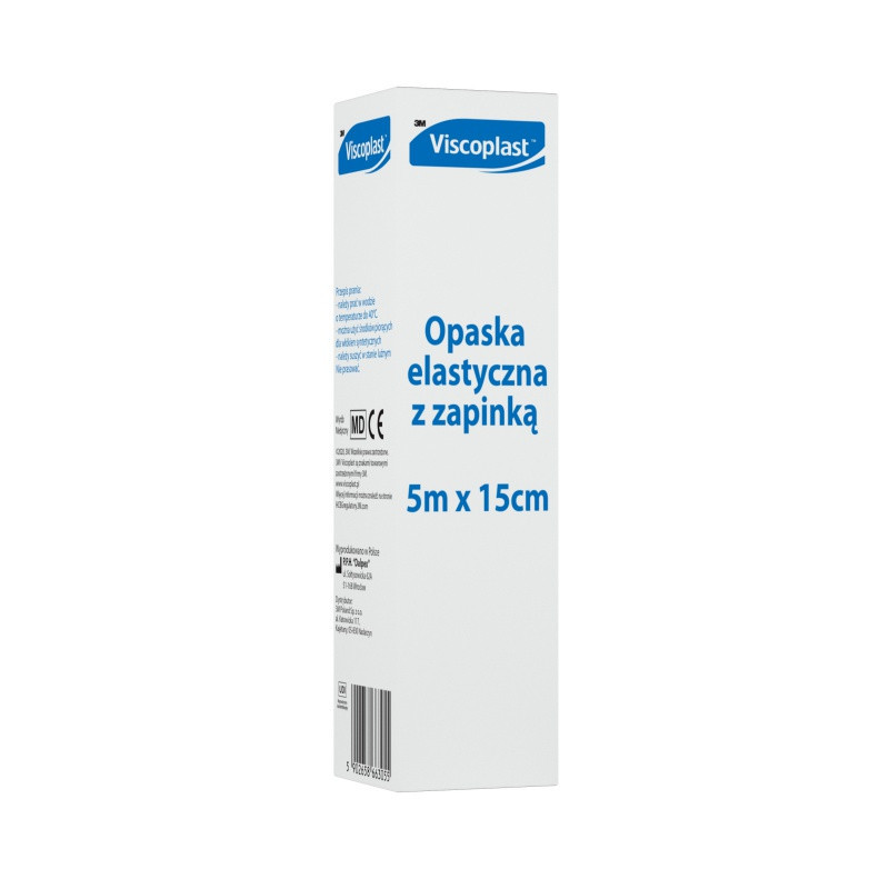 Opaska elastyczna z zapinką, VISCOPLAST, 5mx15cm, 1 szt.