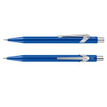Ołówek automatyczny CARAN D'ACHE 844, 0,7mm, Metal-X, niebieski