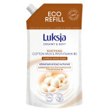 Kremowe mydło w płynie LUKSJA, bawełna, zapas 400ml