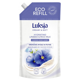 Kremowe mydło w płynie LUKSJA, len, zapas 900ml