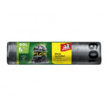 Worki na śmieci JAN NIEZBĘDNY, magnum flex, LDPE, 60l, 10 szt., czarne