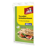 Torebki śniadaniowe JAN NIEZBĘDNY, papierowe, 40 szt.