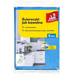 Ściereczki jak bawełna JAN NIEZBĘDNY, 5 szt.