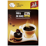 Filtry do kawy JAN NIEZBĘDNY, rozmiar 4, 100 szt.