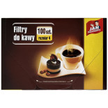 Filtry do kawy JAN NIEZBĘDNY, rozmiar 4, 100 szt.