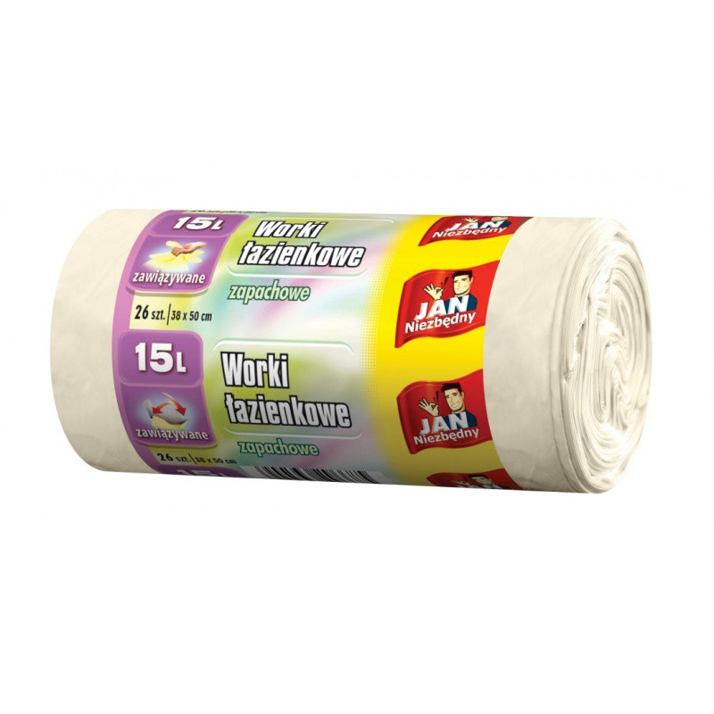 Worki łazienkowe JAN NIEZBĘDNY, 15l, 26szt.