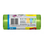 Worki na śmieci JAN NIEZBĘDNY, HDPE, t-shirt, 35l, 30szt., zielone