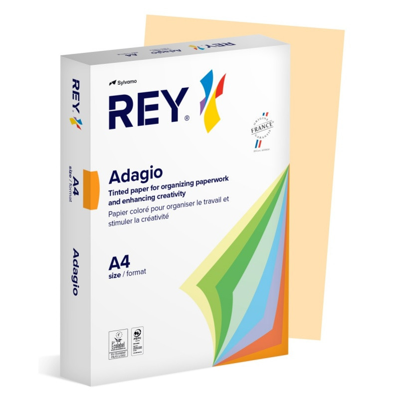 Papier ksero REY ADAGIO, A4, 80gsm, 38 piaskowy pastel *RYADA080X430 R200