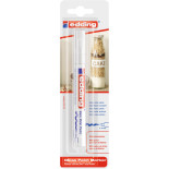 Marker olejowy połyskujący e-750 EDDING, 2-4mm, blister, biały