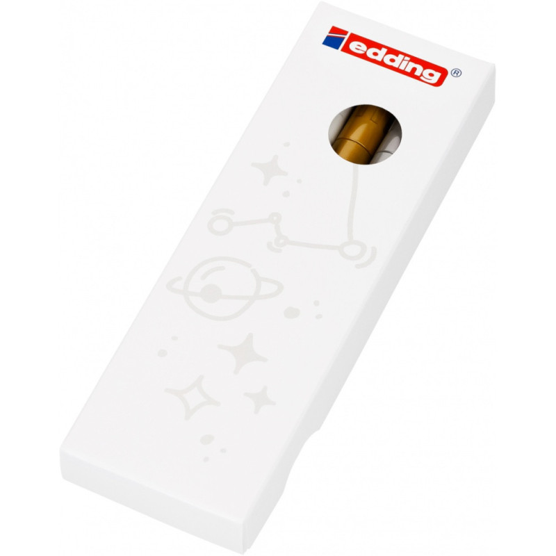 Marker olejowy błyszczący e-751 EDDING, 1-2mm, 3 szt., mix kolorów metalicznych