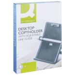 Uchwyt na dokumenty Q-CONNECT A4, z linijką, regulowana prowadnica