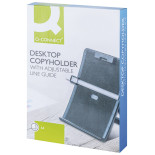 Uchwyt na dokumenty Q-CONNECT A4, z linijką, regulowana prowadnica