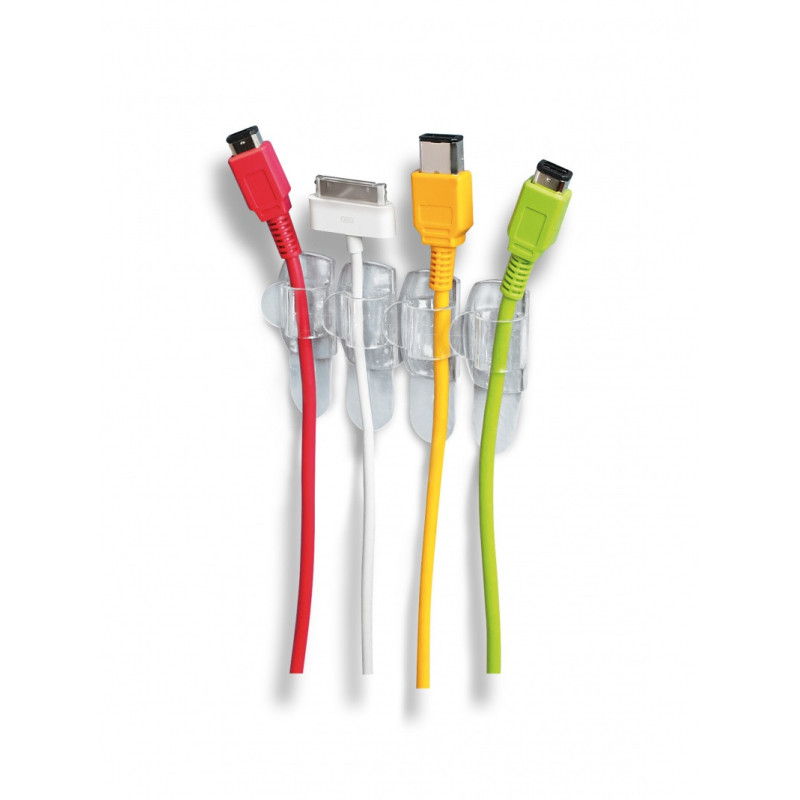 Uchwyty do kabli COMMAND, małe, 4 uchwyty, 5 małych pasków