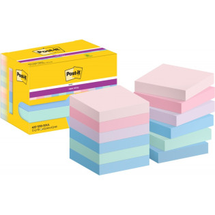 Karteczki POST-IT Super Sticky, 47,6X47,6mm, 12x90 kart., Soulful
