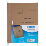 Teczka zawieszkowa DONAU na akta osobowe, wersja od 2023r., karton, A4, 230gsm, brązowa