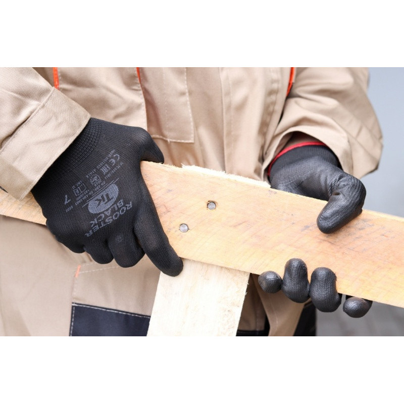 Rękawice TK ROOSTER, rozm. 8, czarne