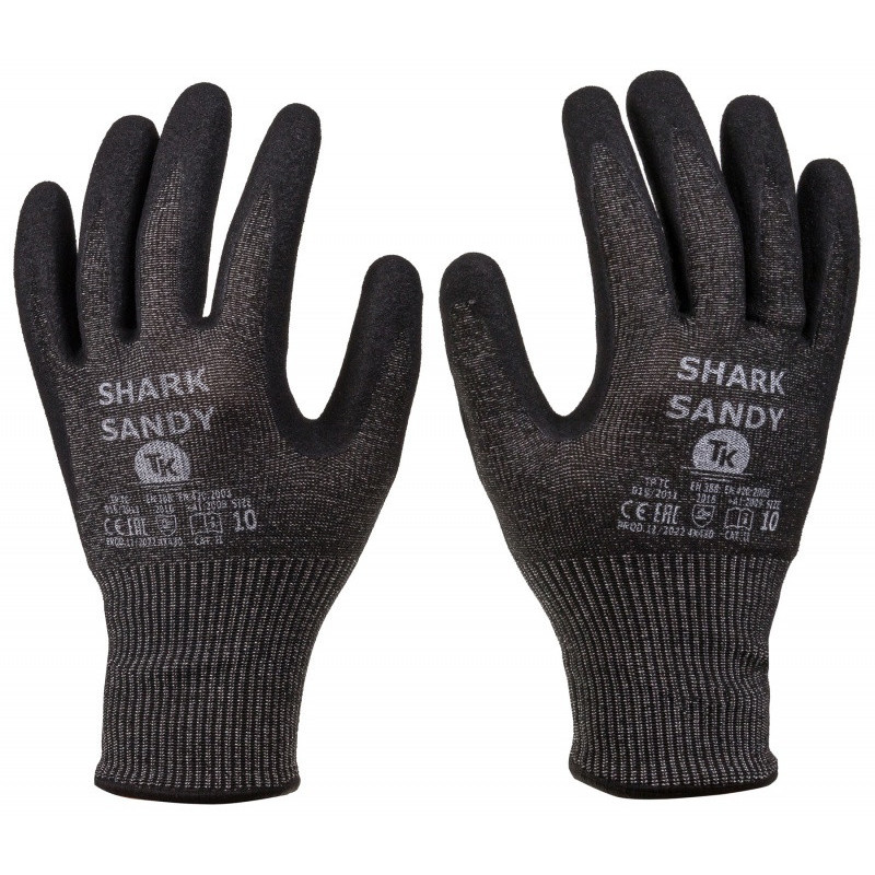 Rękawice TK SHARK, antyprzecięciowe, rozm. 9, sandy