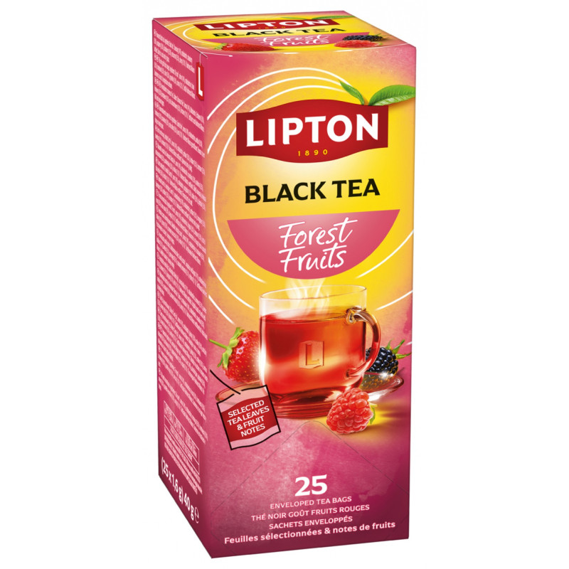 Herbata LIPTON Feel Good Selection, Refresh, owoce leśne, 25 kopert