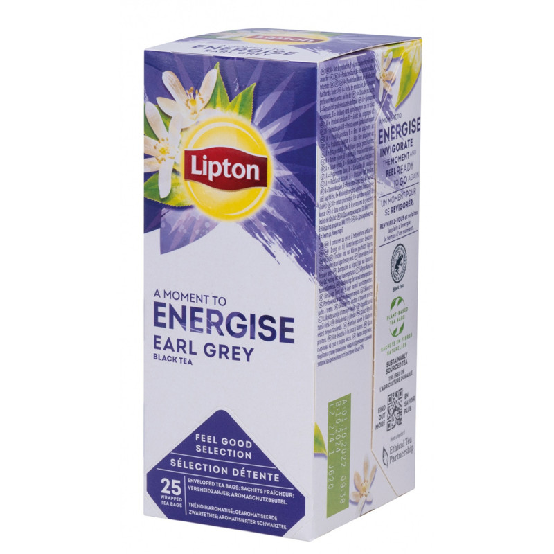 Herbata LIPTON Feel Good Selection, Energise, Earl Grey, 25 kopert