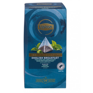 Herbata LIPTON Exclusive Selection, piramidki, English Breakfast, 25 kopert
