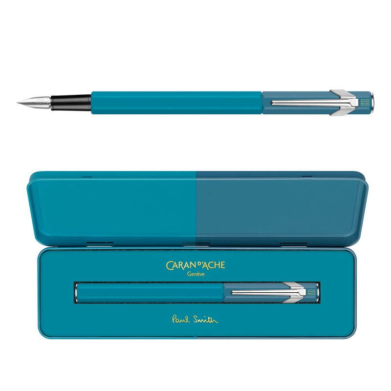Pióro wieczne 849, Paul Smith Ed4, w pudełku Cyan/Steel F