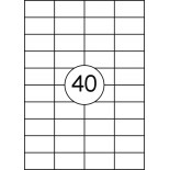 Etykiety OFFICE PRODUCTS, 48,5x25,4mm, białe, 100 ark.