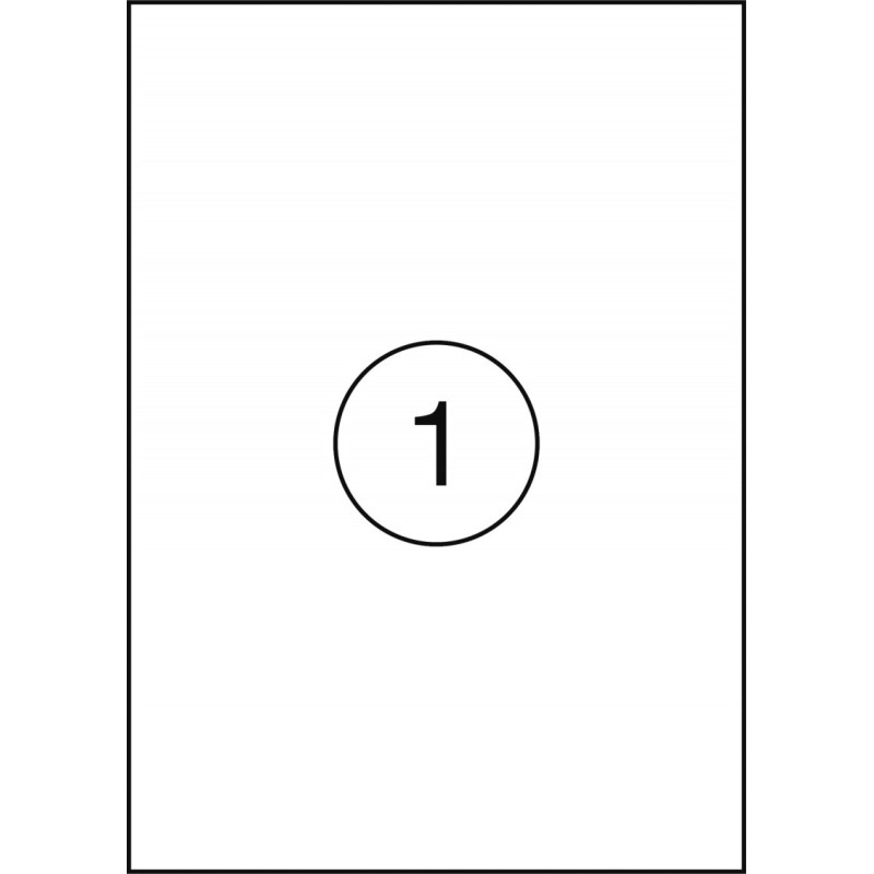 Etykiety OFFICE PRODUCTS, 199,6x289,1mm, białe, 100 ark.