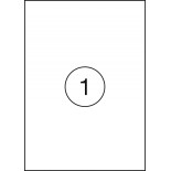 Etykiety OFFICE PRODUCTS, 199,6x289,1mm, białe, 100 ark.