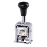 Numerator automatyczny OFFICE PRODUCTS, 6 cyfr, wys. liczb 4,5mm, srebrny
