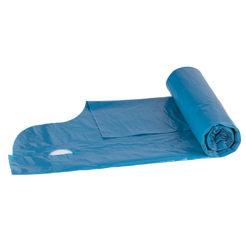 Worki na śmieci DONAU ECO, z uchwytami Knoties, 35l, 20 szt., niebieskie