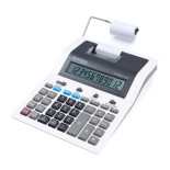 Kalkulator drukujący DONAU TECH, CI-CX123N, 12-cyfr. wyświetlacz, wym. 267x202x77 mm, biały