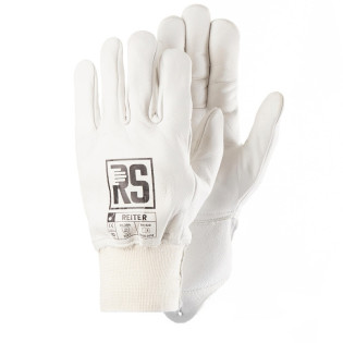 Rękawice RS REITER, monterskie, rozm.9, białe