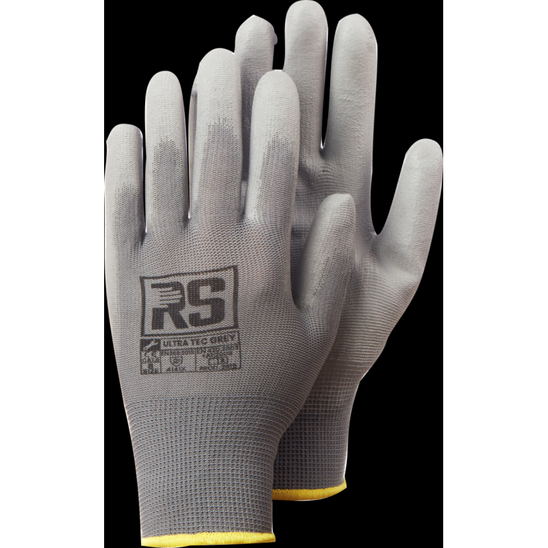 Rękawice RS ULTRA TEC GREY, dziane, rozm.9, szare