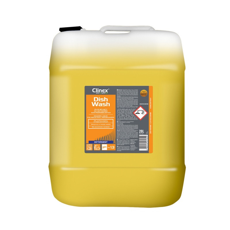 Płyn myjący CLINEX DishWash, do zmywarek gastronomicznych, 20l