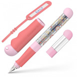 Pióro wieczne SCHNEIDER Base Kid, L, etui, różowo-czerwone