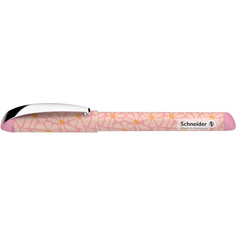 Pióro wieczne SCHNEIDER Glam IK, Flowers, M, pud. Kartonowe, pudrowy róż