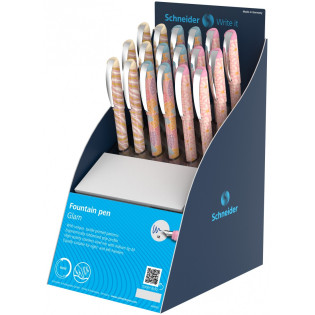 Display piór wiecznych SCHNEIDER Glam, M, 18 szt., mix kolorów