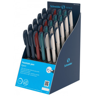 Display piór wiecznych SCHNEIDER Xpect Vivaz, 30 szt, mix kolorów